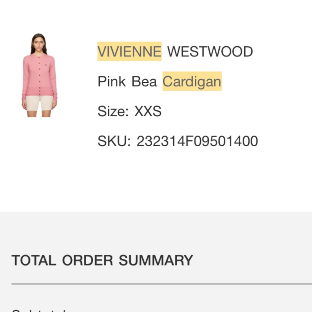 Vivienne Westwood Bea Cardigan XXS - Brand New with Tags - Picture 5 of 6